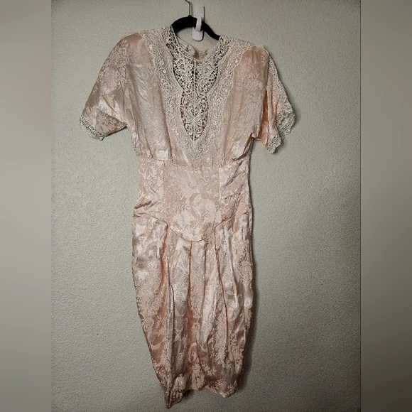 Jessica McClintock Dresses & Skirts - Vintage Jessica McClintock pleated coquette fairy core cottage core lace dress